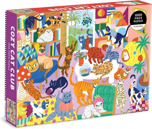 Galison - Cozy Cat Club - 1000 Piece Jigsaw Puzzle
