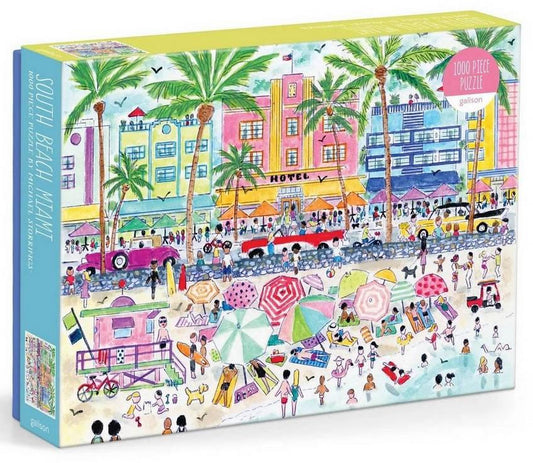 Galison - Michael Storrings - South Beach Miami - 1000 Piece Jigsaw Puzzle