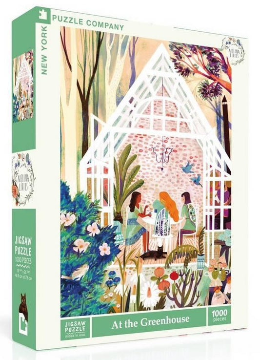 New York Puzzle Company - At the Greenhouse - 1000 Piece Jigsaw Puzzle