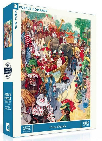 New York Puzzle Company - Circus Parade - 1000 Piece Jigsaw Puzzle