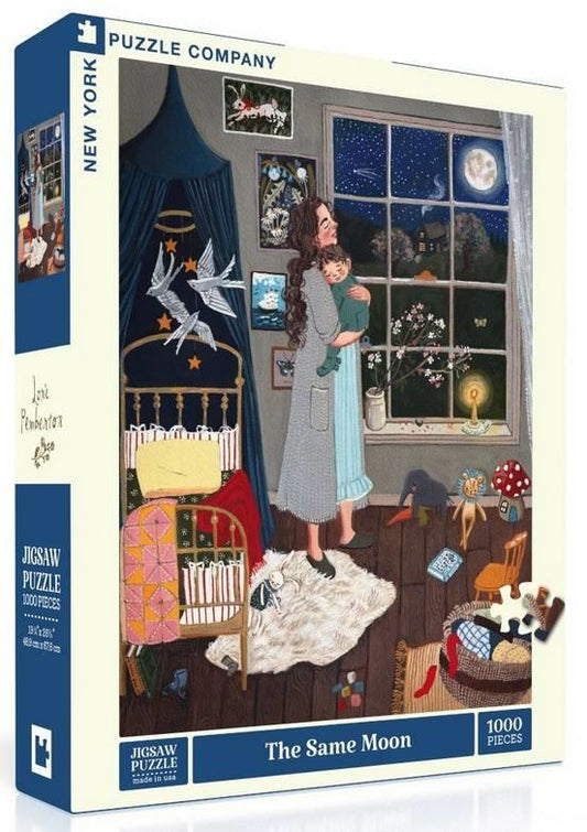 New York Puzzle Company - The Same Moon - 1000 Piece Jigsaw Puzzle