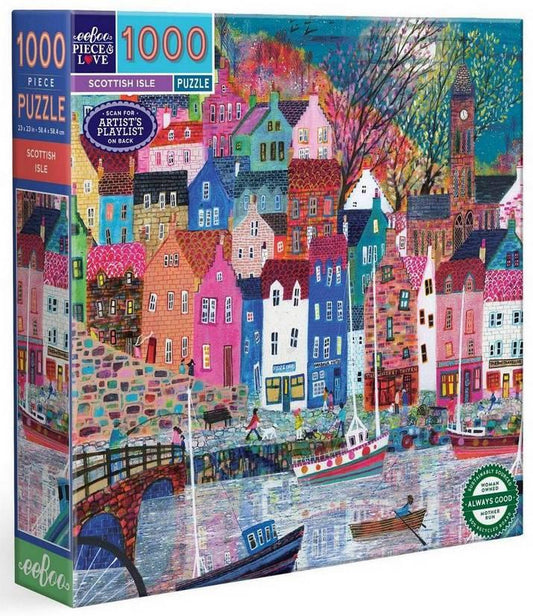 Eeboo - Scottish Isle - 1000 Piece Jigsaw Puzzle