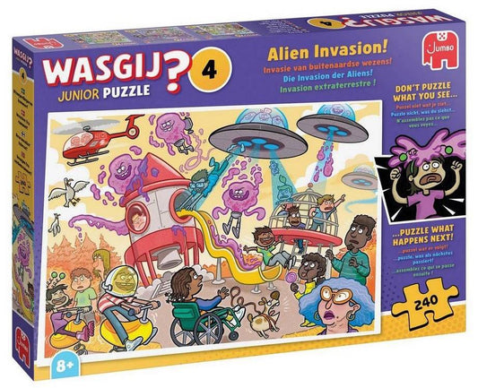 Wasgij - Junior 4 Alien Invasion! - 240 Piece Jigsaw Puzzle
