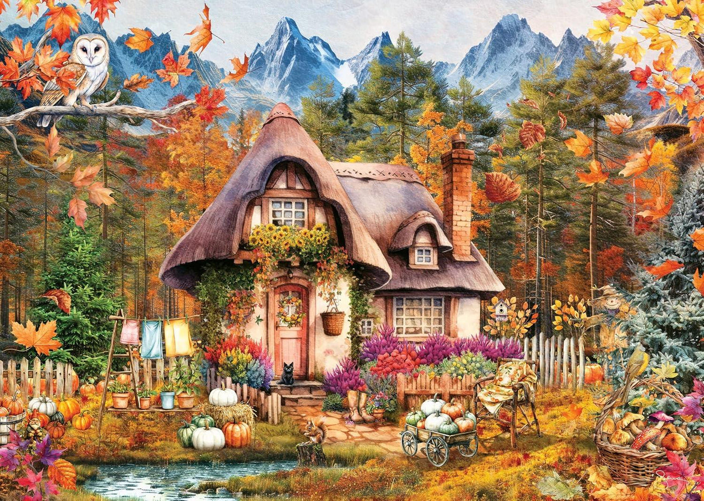Ravensburger - Pumpkin Cottage - 1000 Piece Jigsaw Puzzle