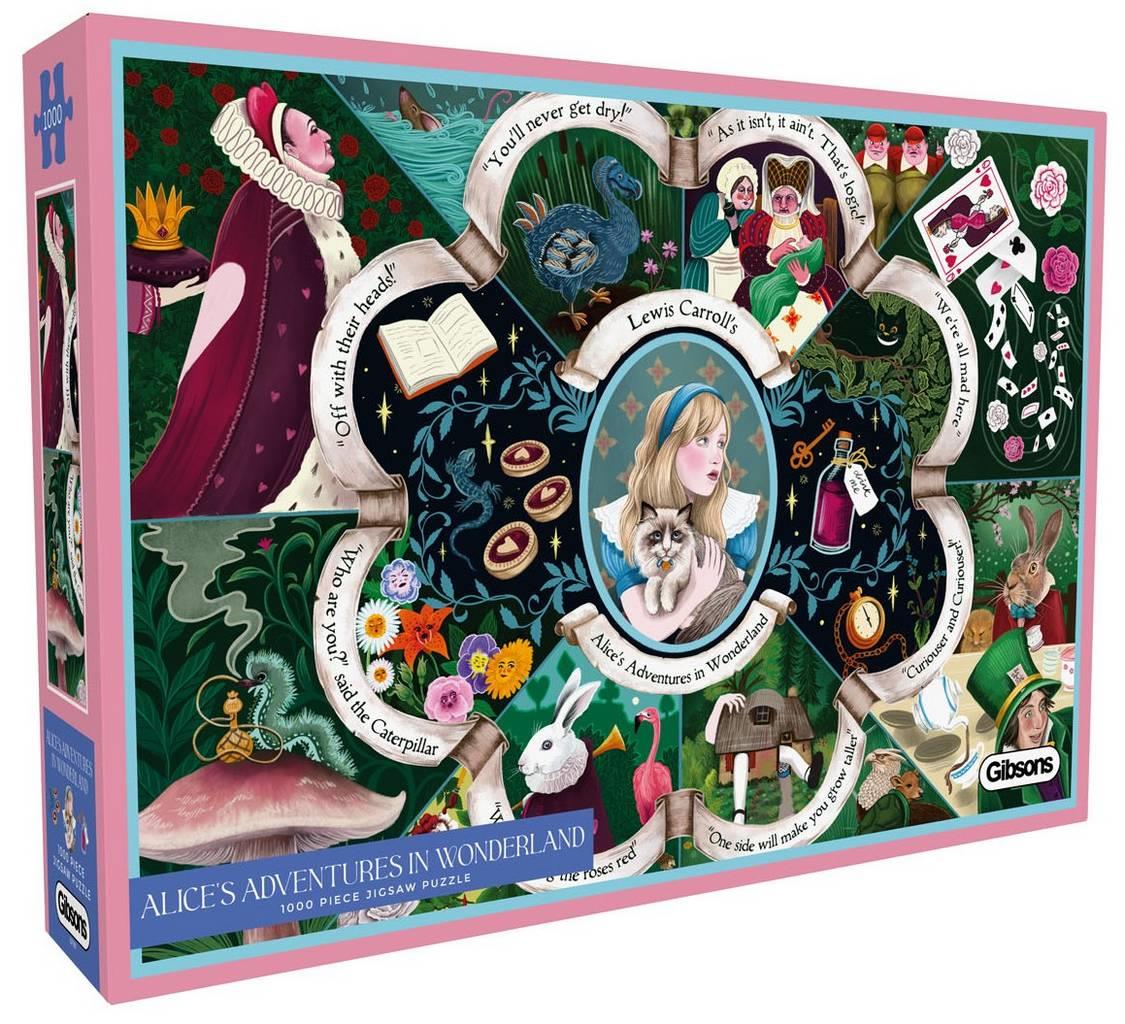 Gibsons - Alices Adventures in Wonderland - 1000 Piece Jigsaw Puzzle