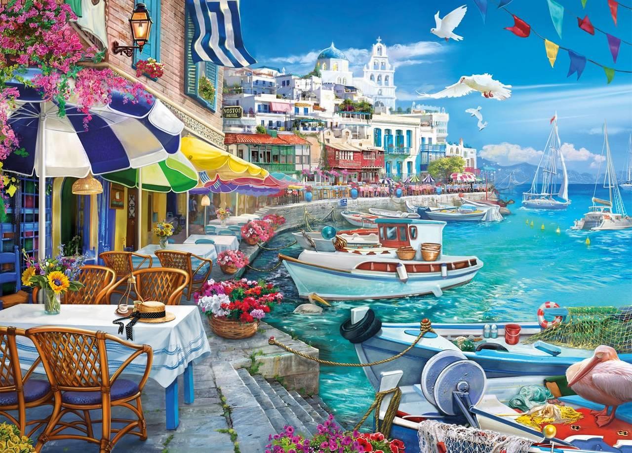 Gibsons - Sun Over the White Harbour - 1000 Piece Jigsaw Puzzle