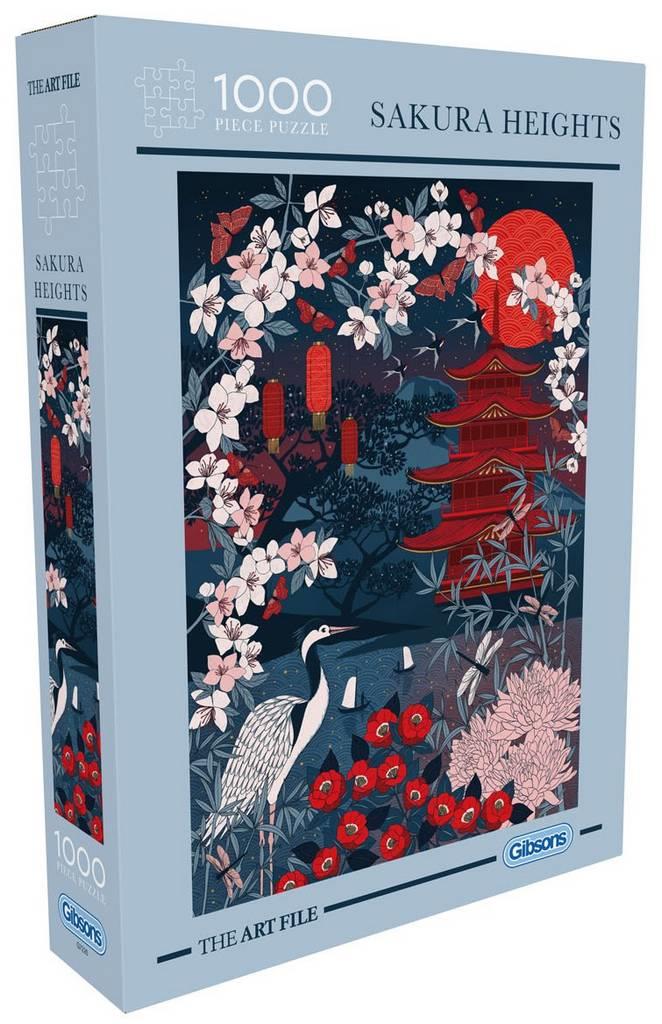 Gibsons - The Art File Sakura Heights - 1000 Piece Jigsaw Puzzle