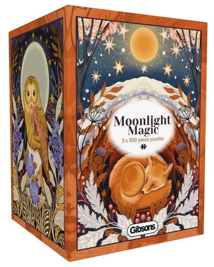Gibsons - Moonlight Magic - 3 x 500 Piece Jigsaw Puzzle