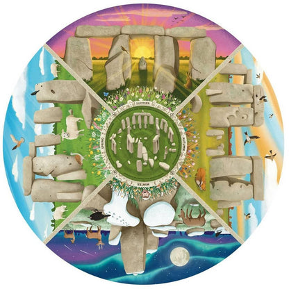 Gibsons - Engligh Heritage Stonehenge - 500 Piece Circular Jigsaw Puzzle