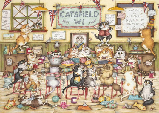 Ravensburger - Crazy Cats - At the WI - 1000 Piece Jigsaw Puzzle