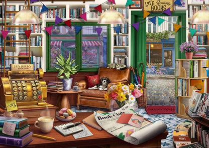 Ravensburger - Cobblestone Road No 3 - Enchanted Bookshop - 1000 Piece Jigsaw Puzzle