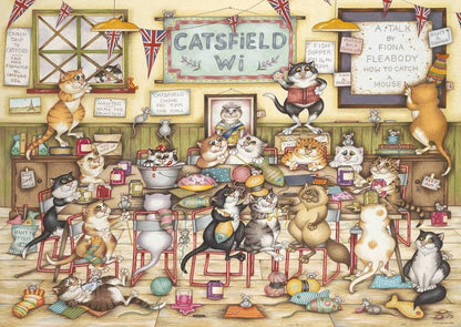 Ravensburger - Crazy Cats - At the WI - 1000 Piece Jigsaw Puzzle