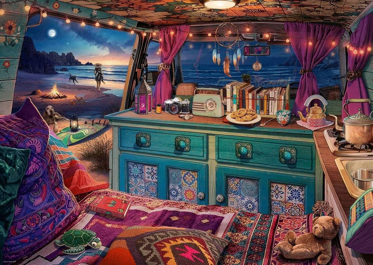 Ravensburger - View from my Window No 2 - Camper Van - 1000 Piece Jigsaw Puzzle