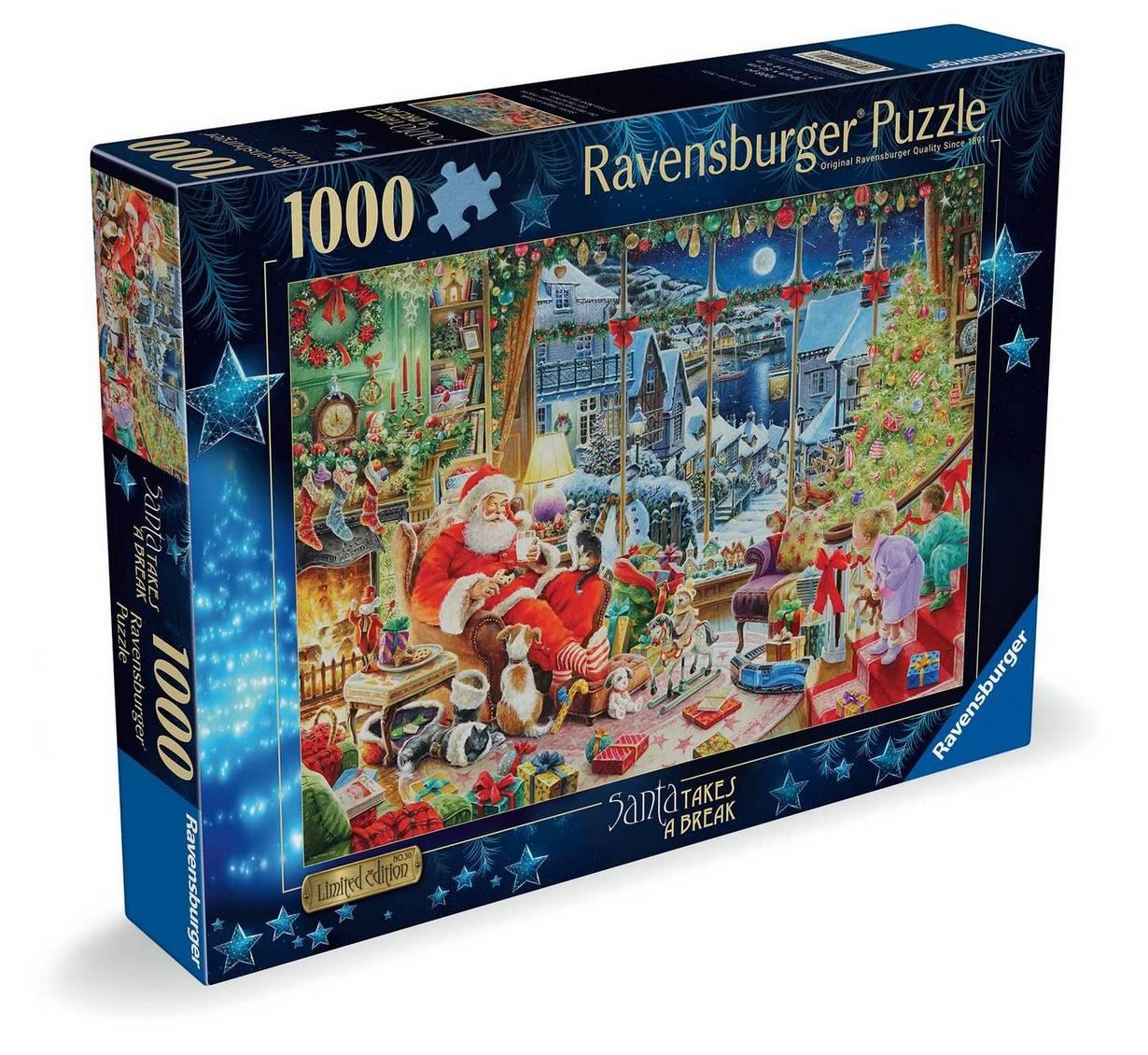 Ravensburger - Christmas Limited Edition No 30 - Santa takes a Break - 1000 Piece Jigsaw Puzzle