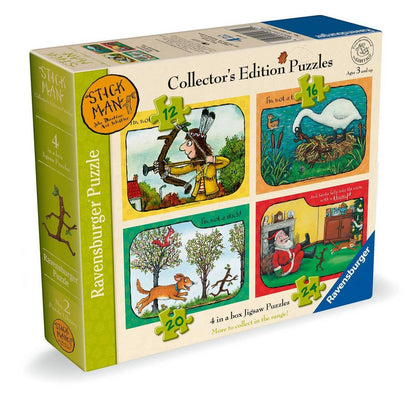 Ravensburger - Gruffalo & Friends Collection - Stickman - 4 in a Box Jigsaw Puzzle