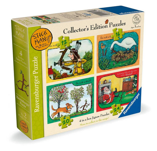 Ravensburger - Gruffalo & Friends Collection - Stickman - 4 in a Box Jigsaw Puzzle