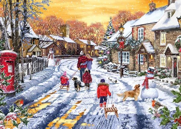 Otter House - Festive Wander - 1000 Piece Jigsaw Puzzle