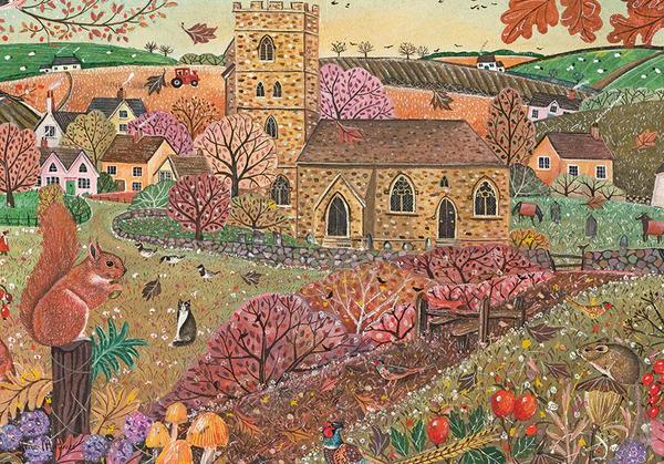 Otter House - Autumn Village - 500 Piece Jigsaw Puzzle