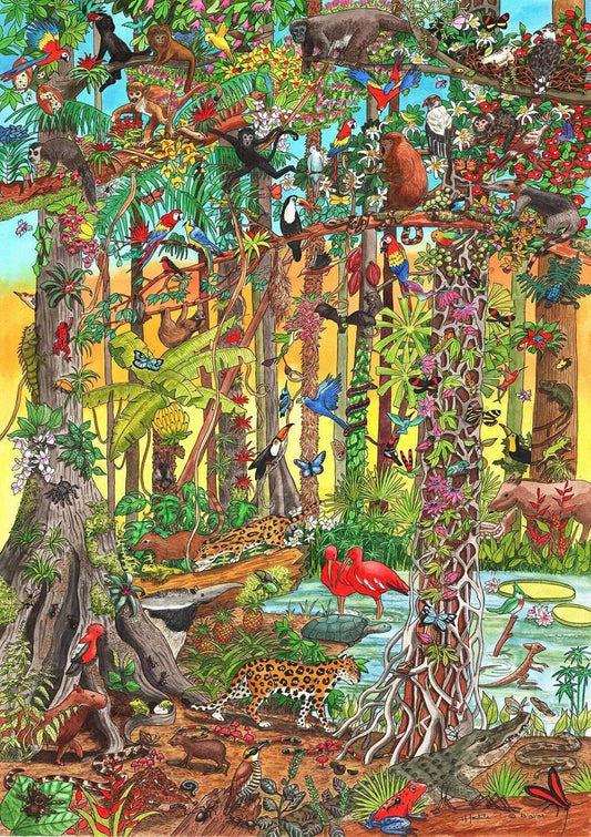 House of Puzzles - Animal Antics - 100XXL Piece Jigsaw Puzzle