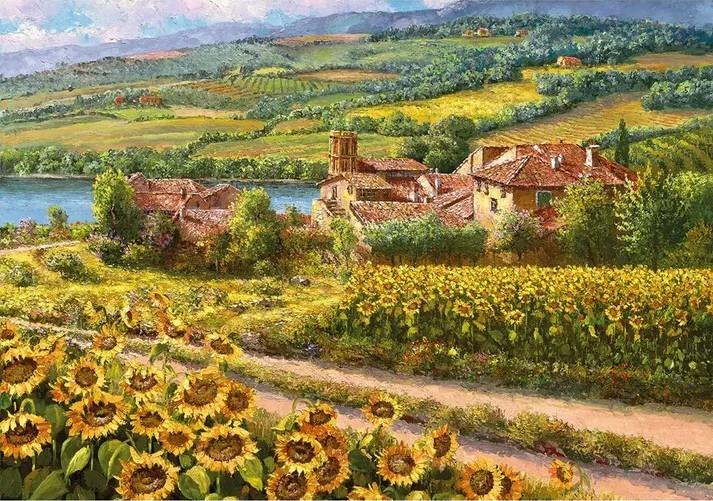 Wentworth - Tuscany Sunflowers - 250 Piece Jigsaw Puzzle