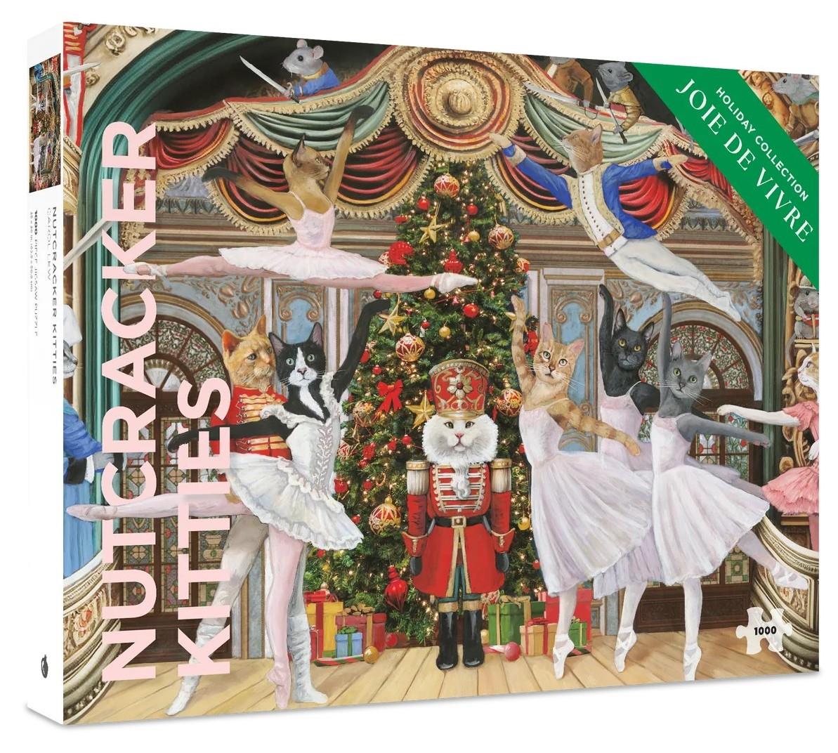 Pomegranate - Carol Lew - Nutcracker Kitties - 1000 Piece Jigsaw Puzzle