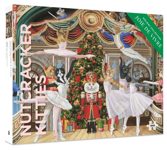 Pomegranate - Carol Lew - Nutcracker Kitties - 1000 Piece Jigsaw Puzzle