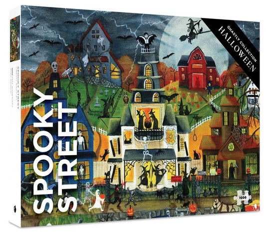 Pomegranate - Cheryl Bartley - Spooky Street - 1000 Piece Jigsaw Puzzle