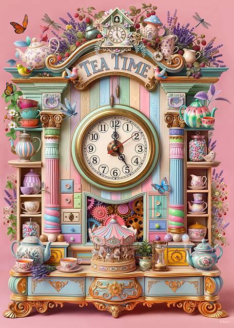 CherryPazzi - A Cup of Time - 1000 Piece Jigsaw Puzzle