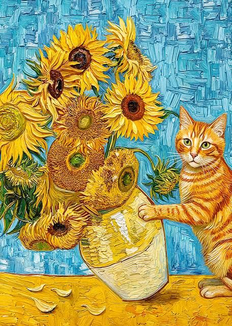CherryPazzi - Cat & Art - 1000 Piece Jigsaw Puzzle