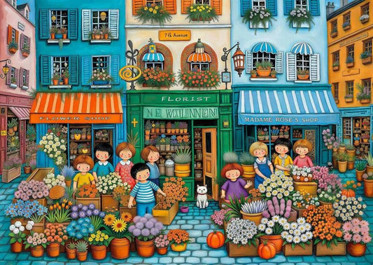 Delfy - Avenue Of Blossoms - 1000 Piece Jigsaw Puzzle