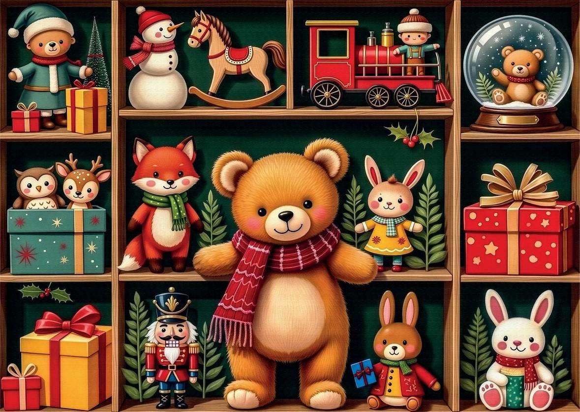 Delfy - Festive Toy Display - 1000 Piece Jigsaw Puzzle