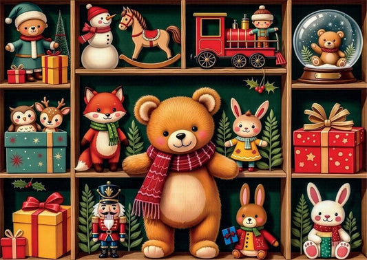 Delfy - Festive Toy Display - 1000 Piece Jigsaw Puzzle