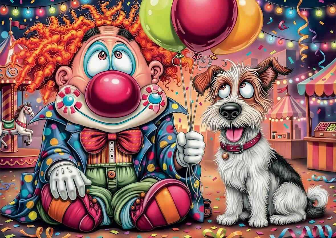 Delfy - The Gentle Clown - 1000 Piece Jigsaw Puzzle