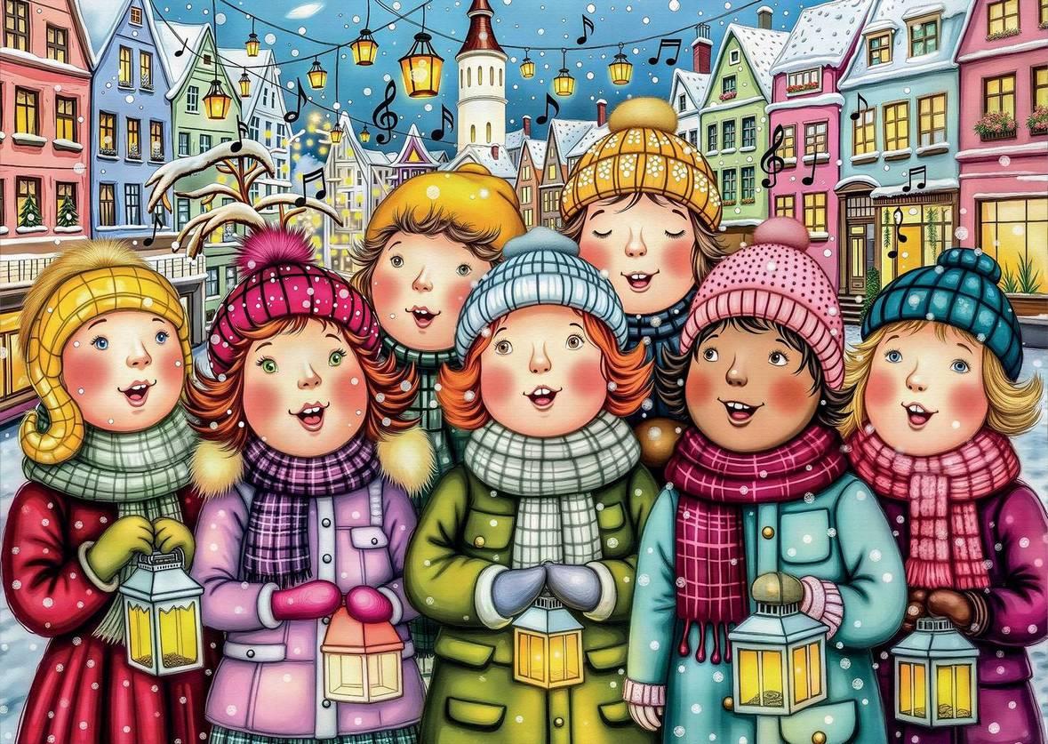 Delfy - Winter Choir Harmony - 1000 Piece Jigsaw Puzzle