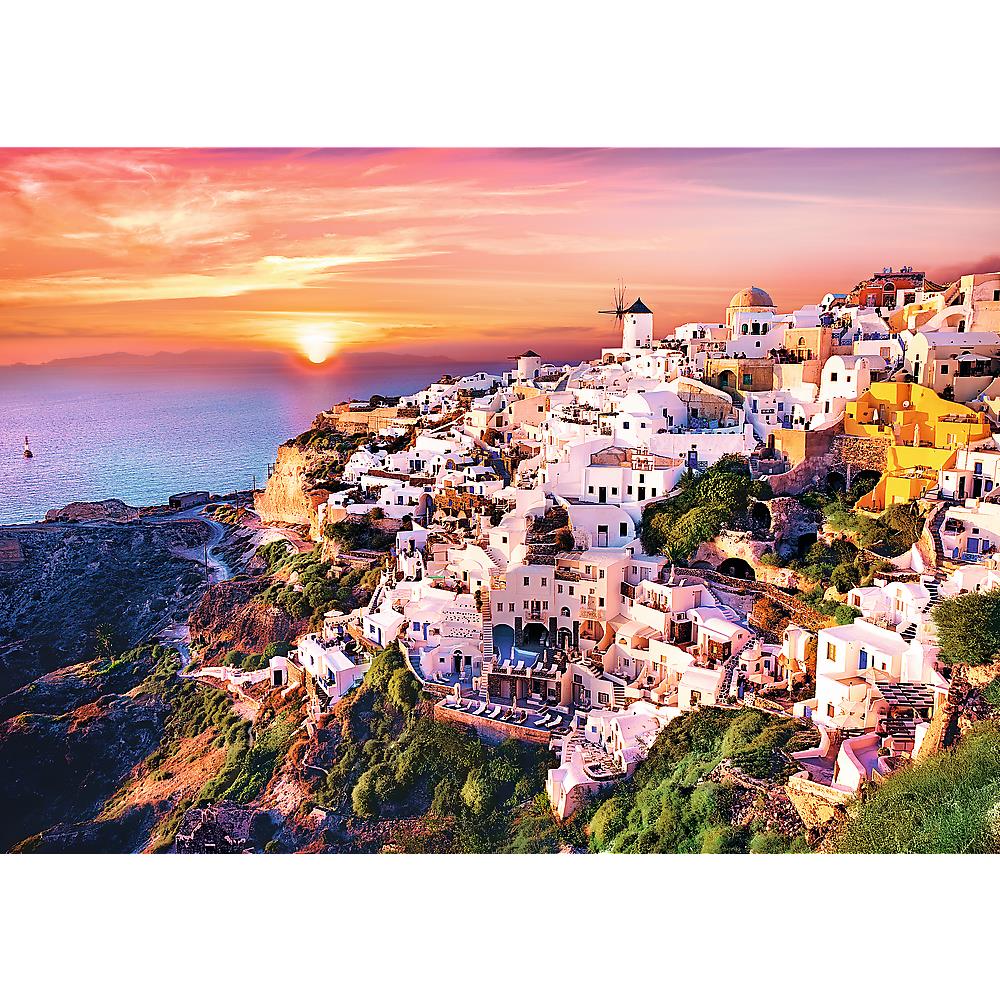 Trefl - Sunset over Santorini - 1000 Piece Jigsaw Puzzle
