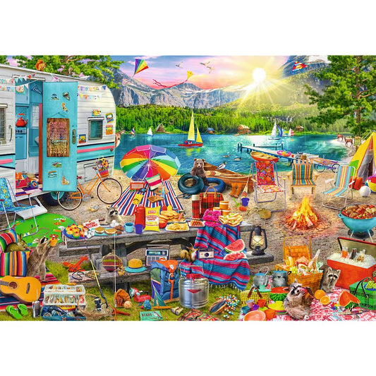 Trefl - Hidden Shapes - Motorhome Trip - 1000 Piece Jigsaw Puzzle