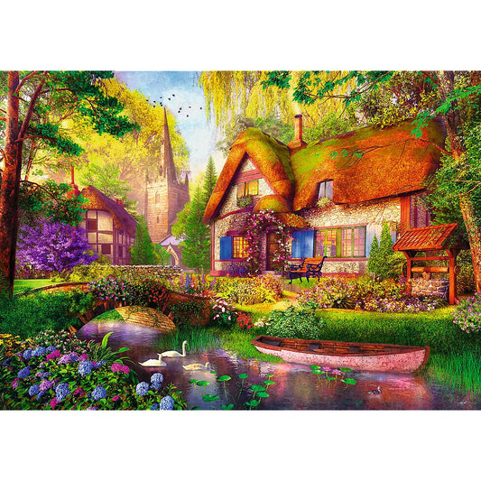 Trefl - Tea Time - The Woodland Cottage - 1000 Piece Jigsaw Puzzle