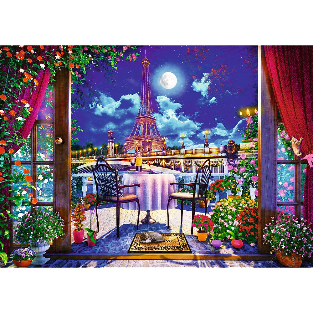 Trefl - Tea Time - Parisian Moonlight - 1000 Piece Jigsaw Puzzle