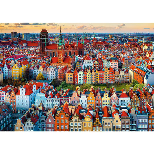Trefl - View on Gdansk - Poland - 1000 Piece Jigsaw Puzzle
