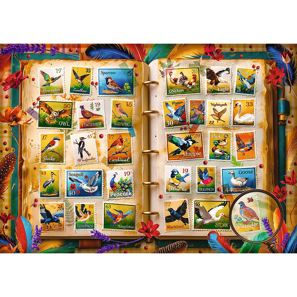 Trefl - Stamp Collection - Bird Atlas - 1000 Piece Jigsaw Puzzle