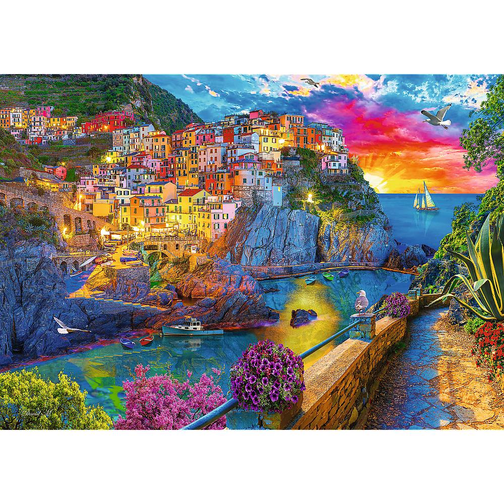 Trefl - Evening walk through Cinque Terre - 1000 Piece Jigsaw Puzzle
