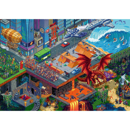 Trefl - Pixel City - 1000 Piece Jigsaw Puzzle