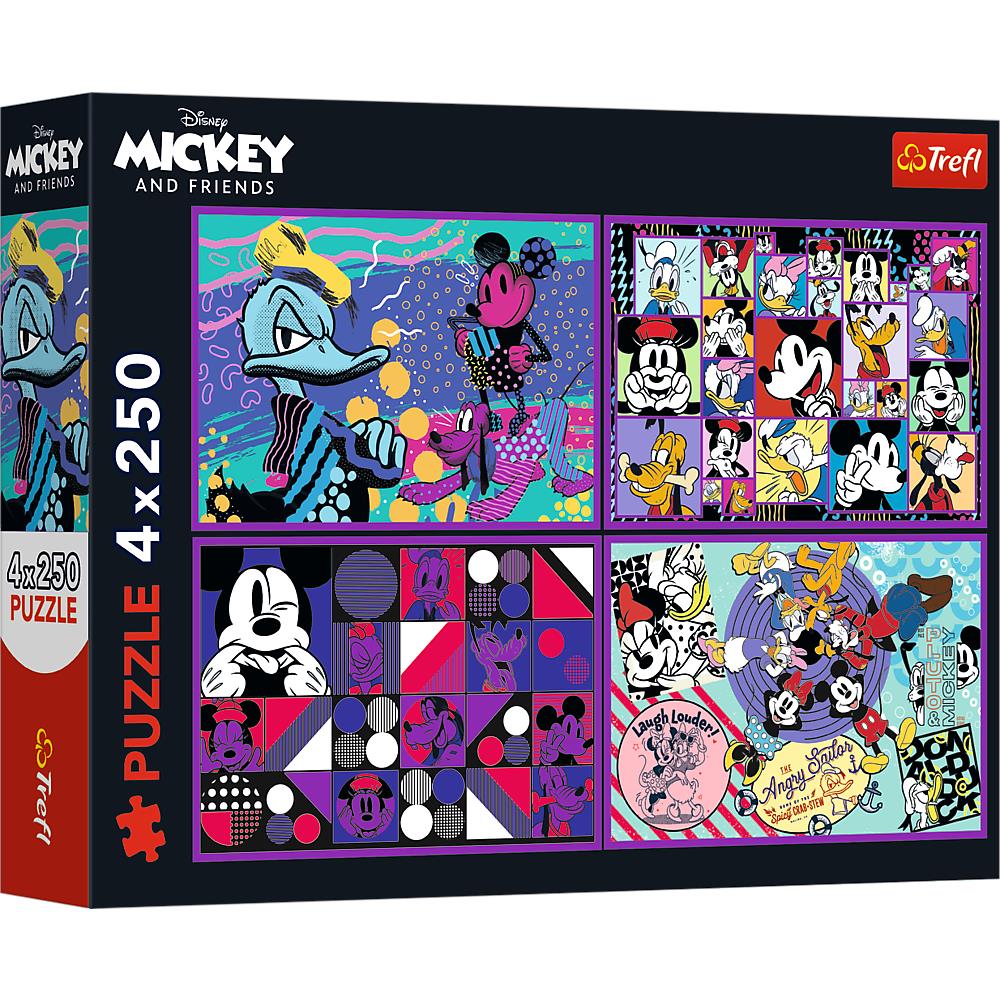 Trefl - Mickey Mouse Adventures - 4 x 250 Piece Jigsaw Puzzle