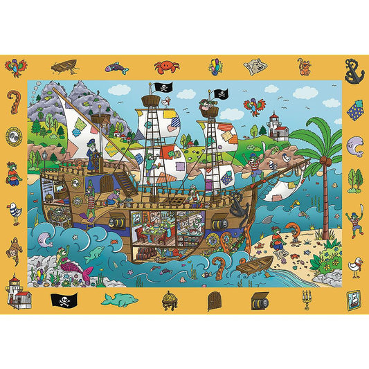 Trefl - Spy Guy - Pirate Ship - 100 Piece Jigsaw Puzzle