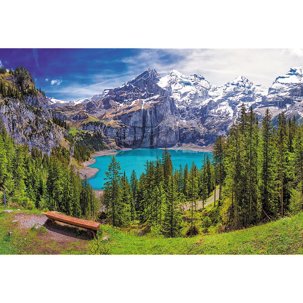 Trefl - Lake Oeschinen, Alps, Switzerland - 1500 Piece Jigsaw Puzzle