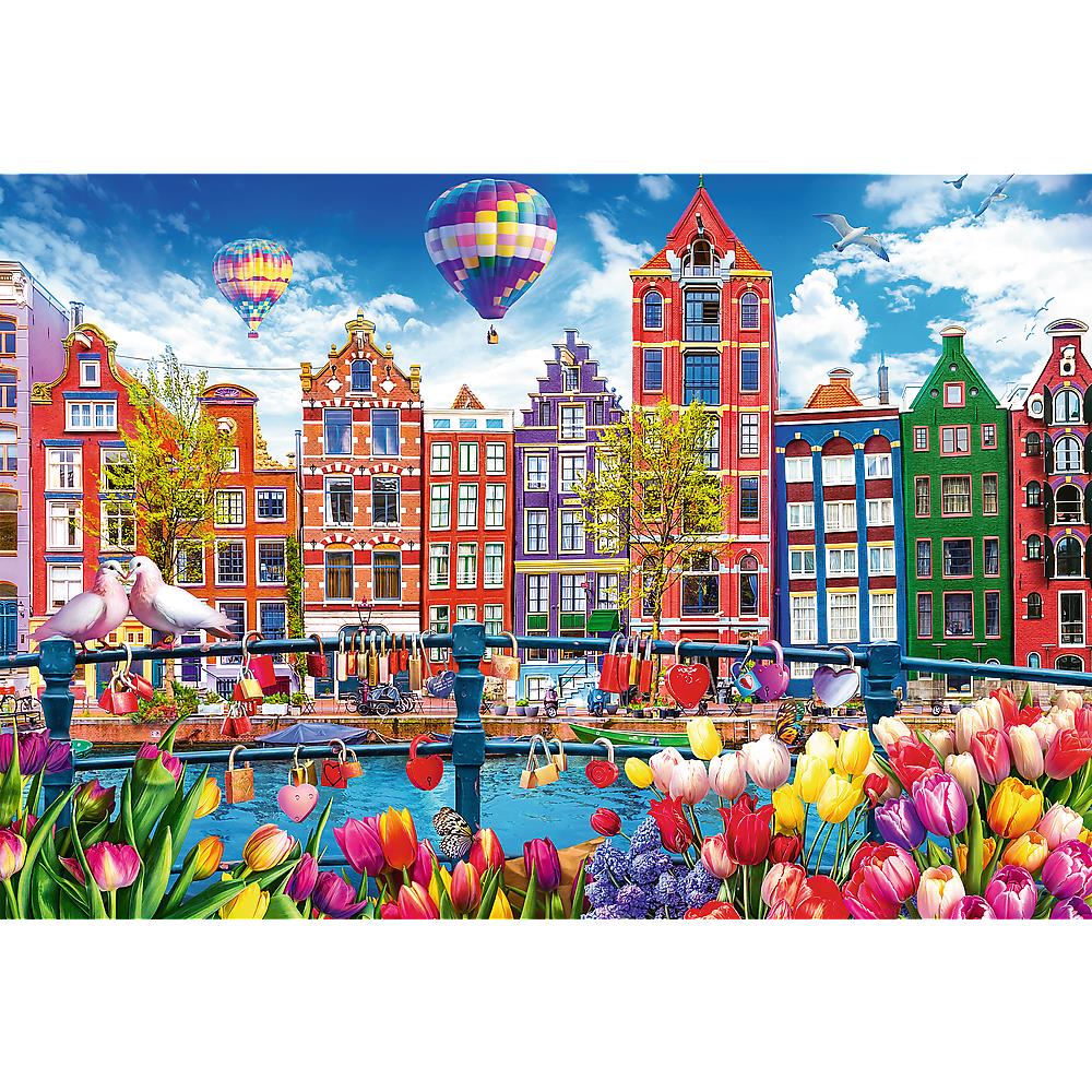 Trefl - Colourful Amsterdam - 1500 Piece Jigsaw Puzzle