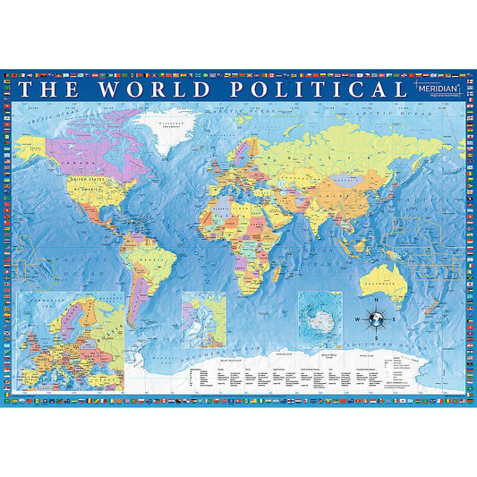 Trefl - Political map of the World - 2000 Piece Jigsaw Puzzle