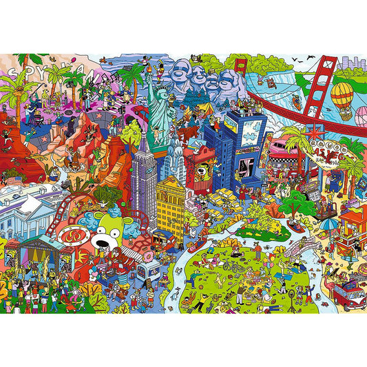 Trefl - Spy Guy Lost Items - USA - 500 Piece Jigsaw Puzzle