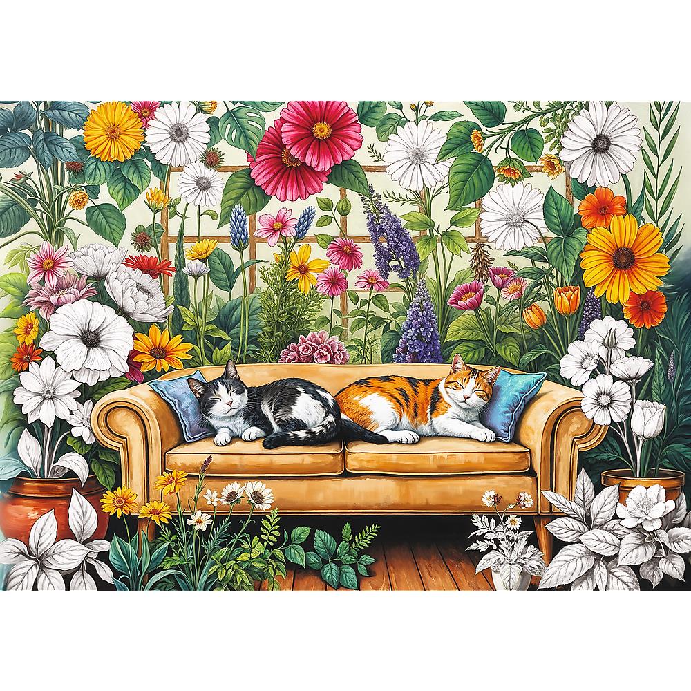 Trefl - Cat Orangery - 500 Piece Jigsaw Puzzle