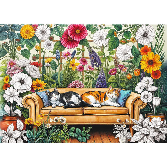 Trefl - Cat Orangery - 500 Piece Jigsaw Puzzle